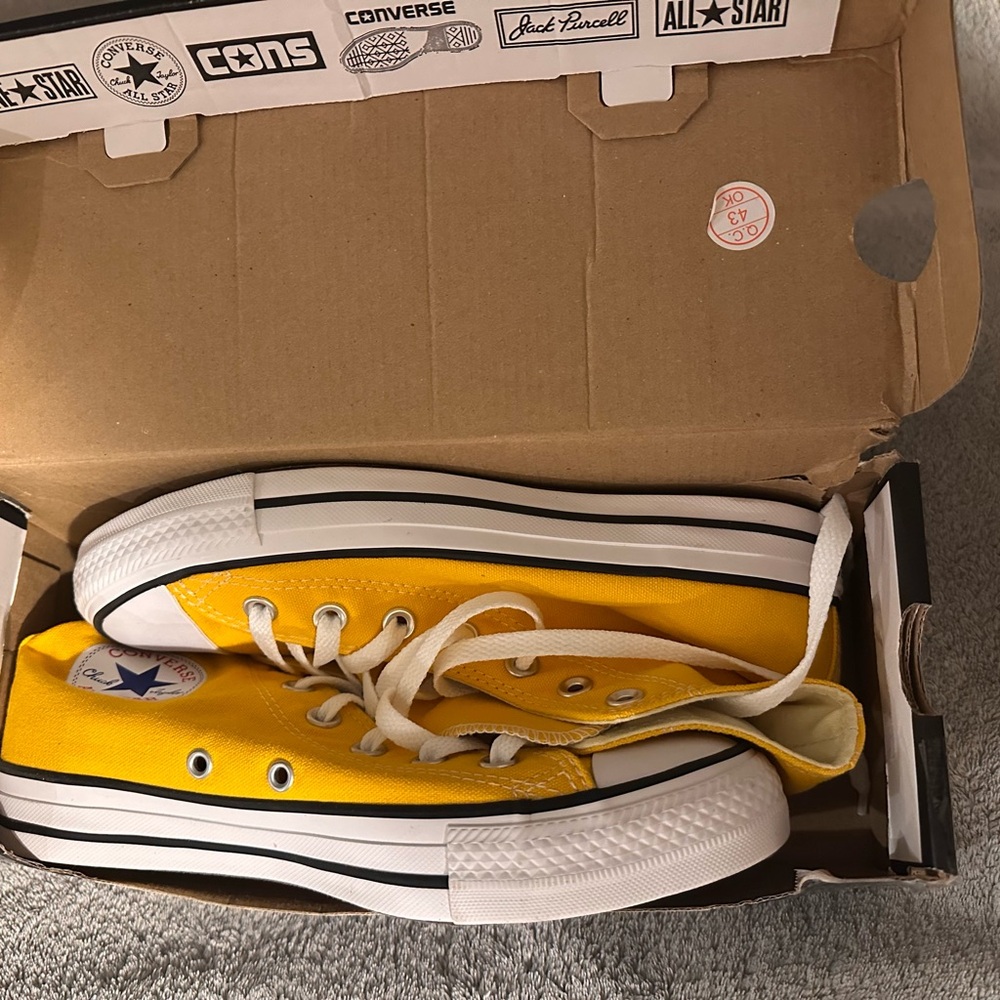 Converse Classic Yellow High-Top Sneakers